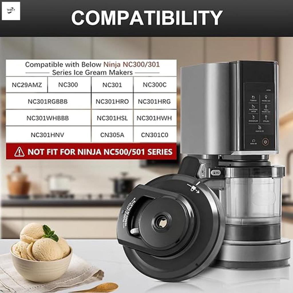 เครื่องทําไอศกรีมฝาปิดชามด้านนอกสําหรับ Ninja NC299AMZ NC301 NC300 NC201 PP เกรดอาหาร