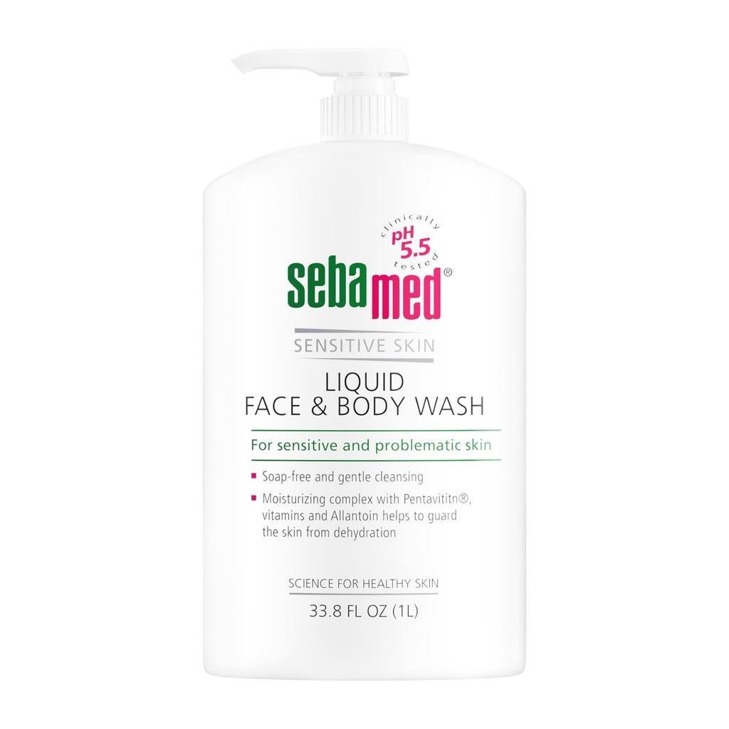 SEBAMED Sensitive Skin สบู่เหลวผิวหน้าและผิวกายโดยเฉพาะ ค่า pH 5.5 Gentle Moisturizing Cleanser, Hyp
