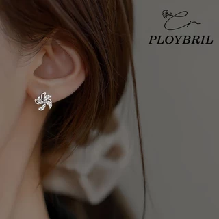 PLOYBRIL✨ต่างหูเงินแท้ Turn Of Fortune ต่างหูเงินแท้925 ต่างหูแฟชั่น ตุ้มหูเงินแท้ ต่างหูสไตล์กาหลี E065