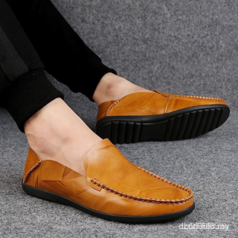 2026 Mens Loafer Leather Boat Driving Shoes Slip On Men Loafer BE6Q NLUN XPIF