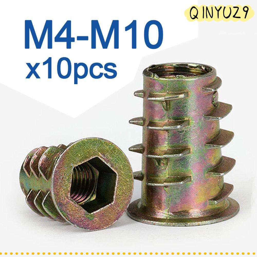 QINYUZ9QX 10 ชิ้น/ล็อตหกเหลี่ยม Trapezoid Nuts, สังกะสีอัลลอยด์ M4 M5 M6 M8 M10 Hex Nut, ฮาร์ดแวร์ H