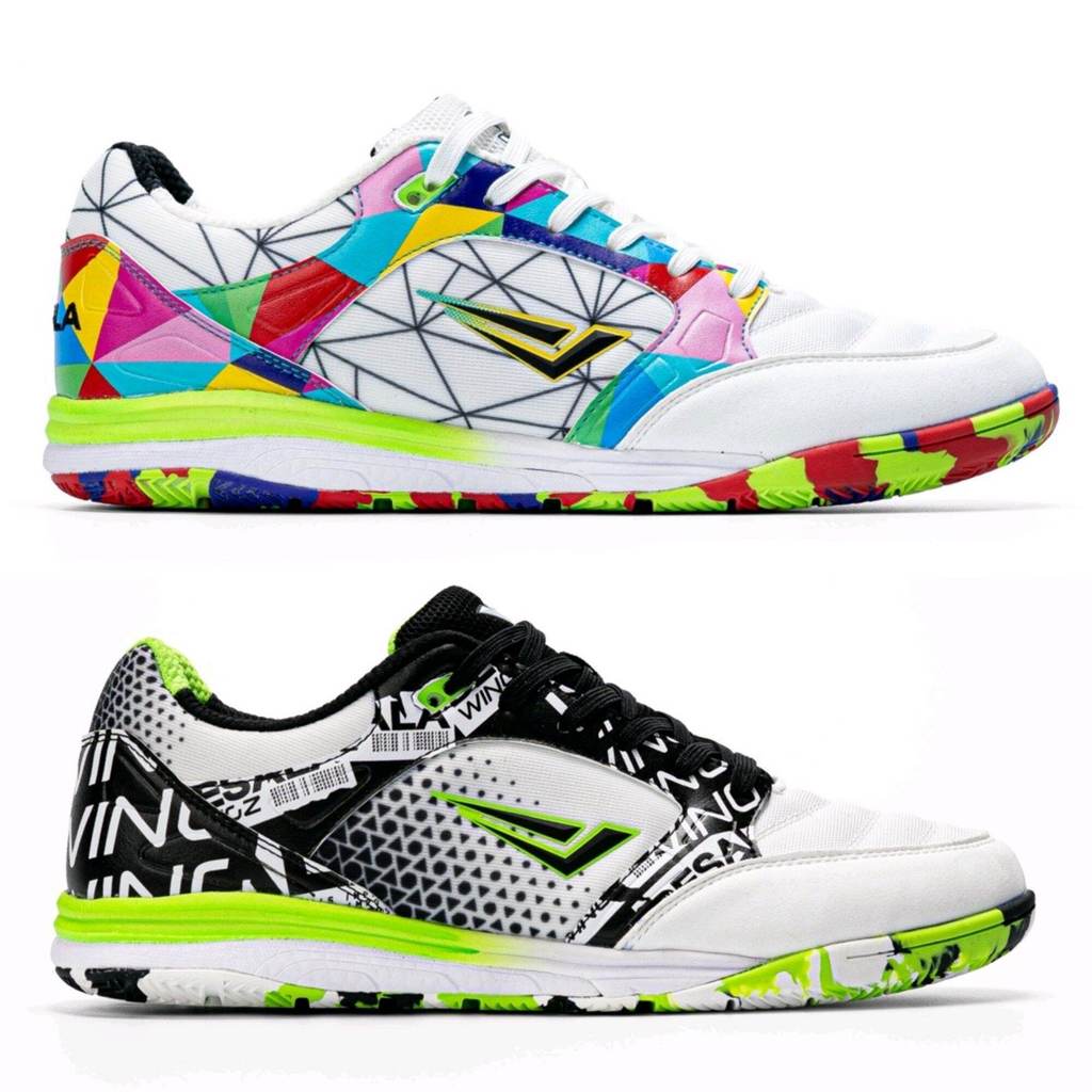 (WINGZลิขสิทธิ์)ไซส์ 35-45 รองเท้าฟุตซอล DESALA V2 พื้นไฟล่อนเบา ไซส์เด็ก-ผู้ใหญ่