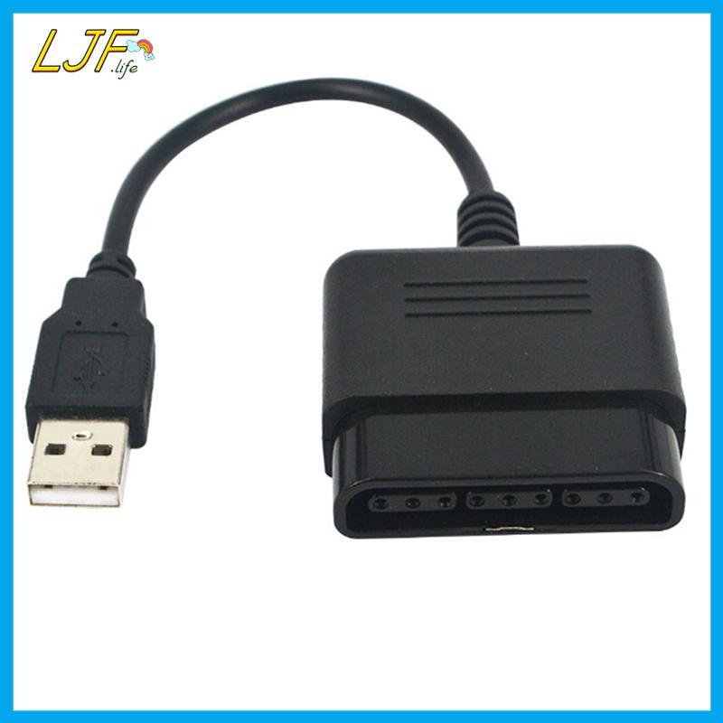 LJF PS3 สาย USB สําหรับคอนโทรลเลอร์ ps2 เป็นสายแปลงอะแดปเตอร์ USB ของ PS3 pc
