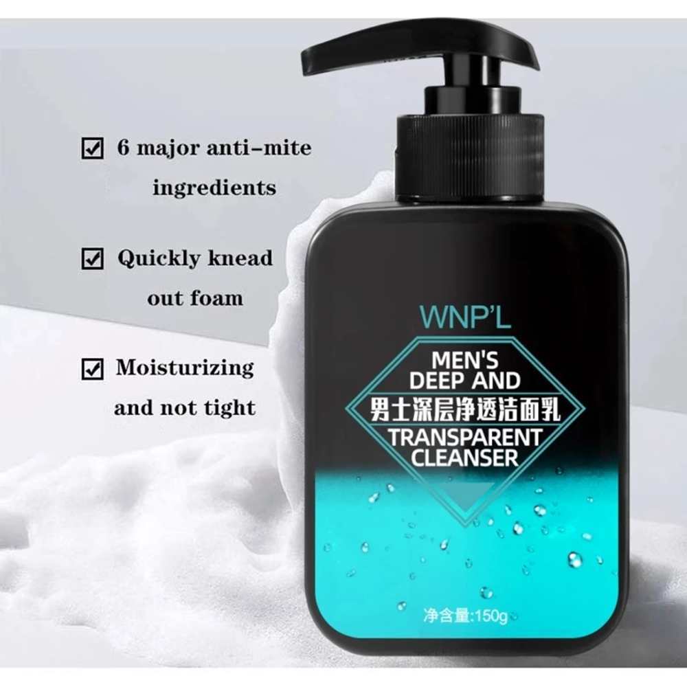 Men's Facial Cleanser Clear Acne whitening Skin 150g