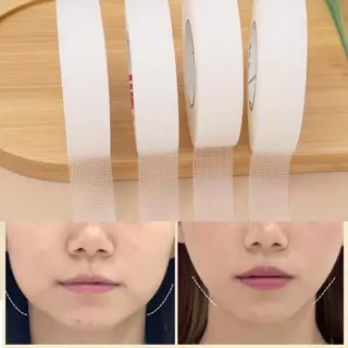เทปยกกระชับใบหน้าความงามที่มองไม่เห็นบางเฉียบโปร่งใส- สติกเกอร์สร้างรูปร่าง Anti-Allergy ยืดหยุ่นนุ่มสําหรับแต่งหน้าคอสเพลย์ใช้