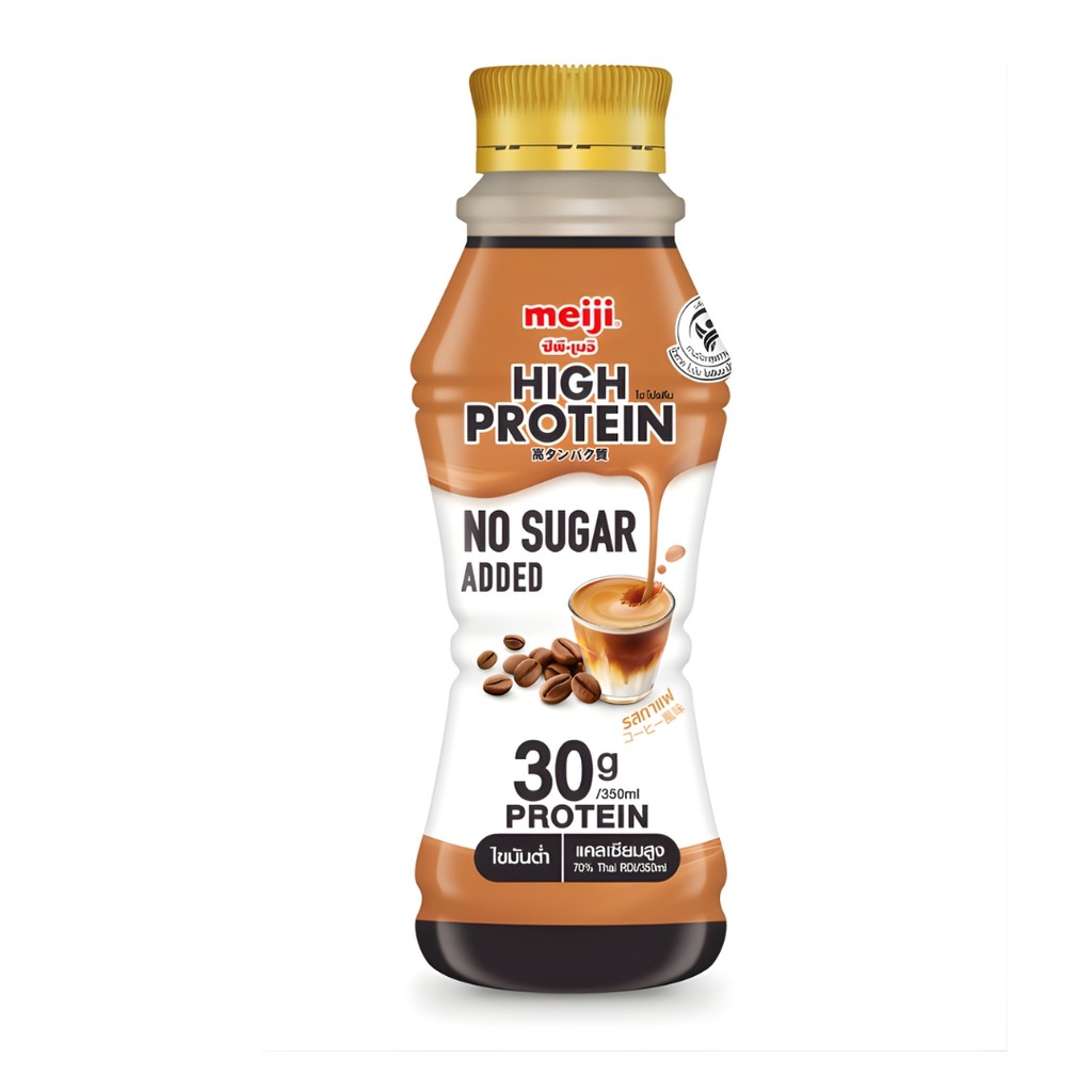 เมจิ ไฮโปรตีนกาแฟ(Meiji High Protein Milk Zero Coffee 350ml.)