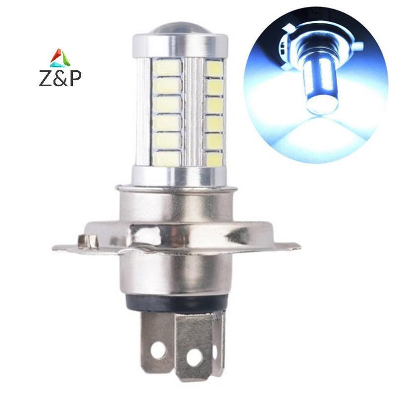 Z&P H4 33SMD หลอดไฟหน้ารถยนต์ LED ไฟวิ่งกลางวัน ไฟตัดหมอกรถจักรยานยนต์สีขาว COD