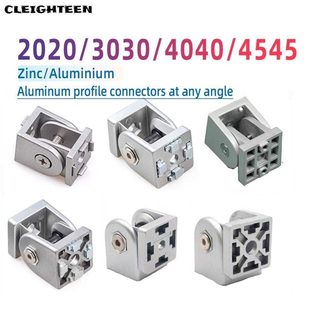 ขั้วต่อบานพับ CLEIGHTEEN, สังกะสีอัลลอยด์ฐานเลื่อน Pivot Joint Connector, อลูมิเนียมโปรไฟล์ยืดหยุ่น 