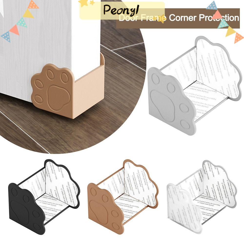 PEONY Sharp Corner Protective , Anti-collision Soft Door Frame Corner Protection, Cute Silicone Elas