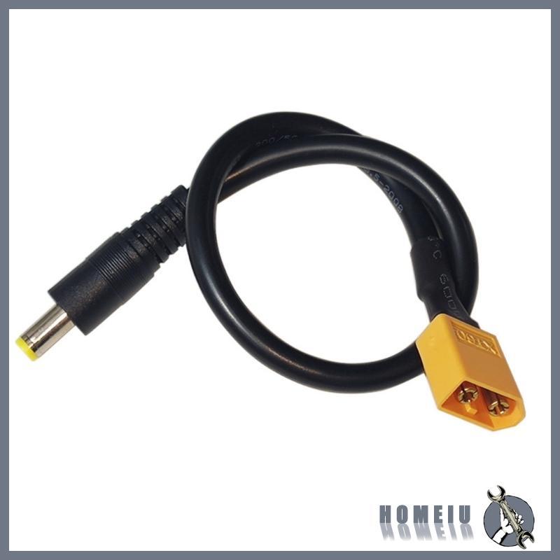HOMEIU DC5521 ถึง XT60 สายไฟอะแดปเตอร์ยาว 30 ซม.สําหรับที่มีประสิทธิภาพ Current Transfer ชาย XT60 Co
