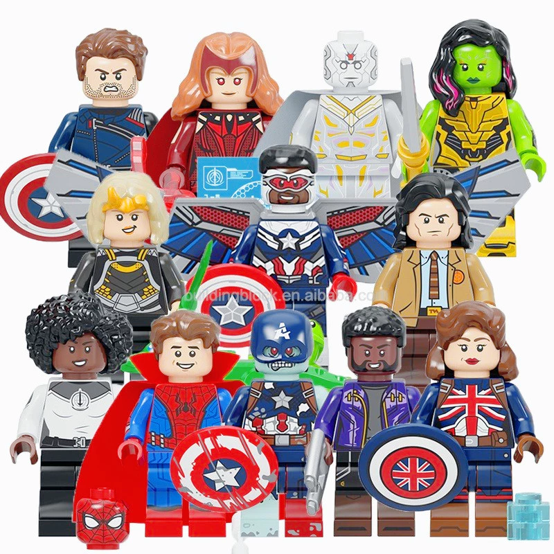 PG8298 Scarlet Witch Vision Gamora Monica Zombie Spider Star-Lord กัปตัน Britain Man Super Heroes Building Block รูปของเล่น