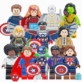 PG8298 Scarlet Witch Vision Gamora Monica Zombie Spider Star-Lord กัปตัน Britain Man Super Heroes Building Block รูปของเล่น