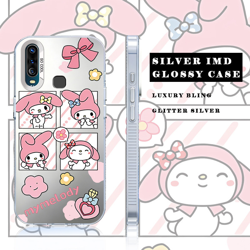 แฟชั่นเงาสีสันเงินเคสโทรศัพท์สําหรับVIVO 1901 1902 1904 1906 Y11 2019 Y15 Y12 Y17 ป้องกันกันกระแทกSlim GlossyปกหลังAnti-Fingerprintป้องกันรอยขีดข่วนกรณี
