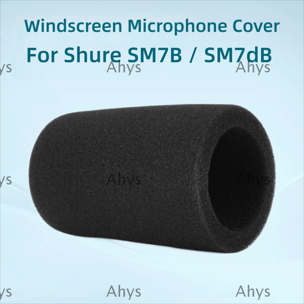 AHYS 1 ชิ้นไมโครโฟน, Flocked ฟองน้ําโฟมเปลี่ยน Mic กระจก, Professional Windproof Pop Filter สําหรับ 