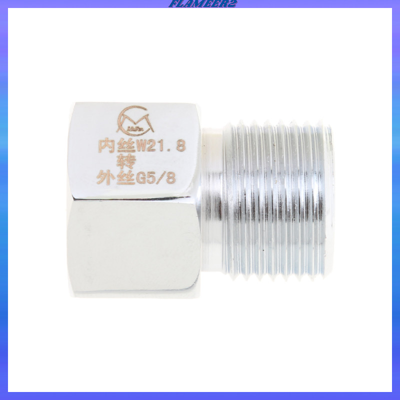 [Flameer2] Aquarium Fish Tank Co2 Regulator กระบอกอะแดปเตอร์แปลง, W21.8 ถึง G5/8 ,G5/8 ถึง W21.8, M2