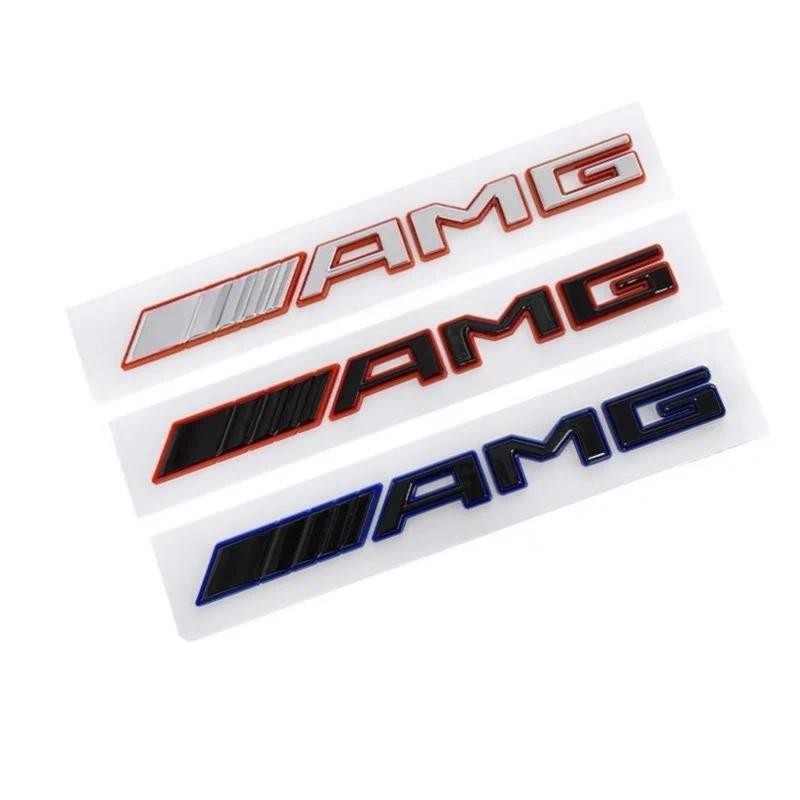 สติ๊กเกอร์ตัวอักษร 3D badge ABS ด้านหลัง AMG ใหม่เหมาะสําหรับ Mercedes-Benz AMG ABC EG CLA W176C63C6