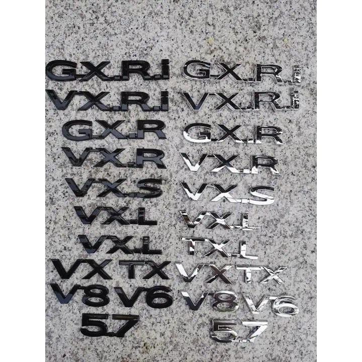 Land Cruiser Land Cruiser GXR Prado VXL โลโก้ V8 V6 Displacement 5.7 อะไหล่รถยนต์ตกแต่งรถ