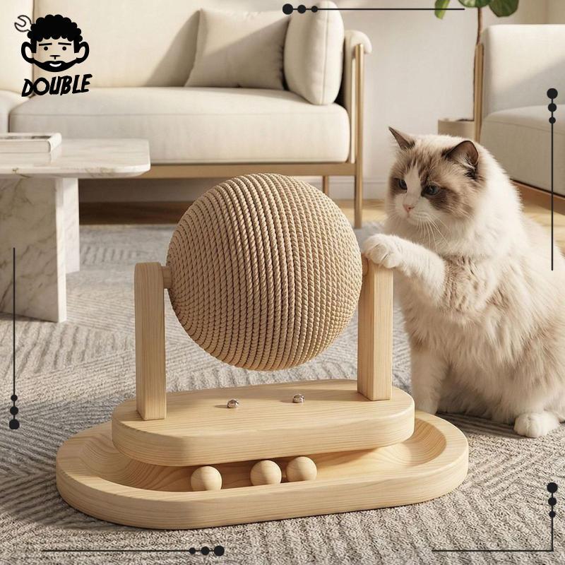 [Tisity] Sisal Rope Ball Sofa Protector Stable สําหรับลูกแมว Ferrets สัตว์เล็ก Interactive Toy Bunny