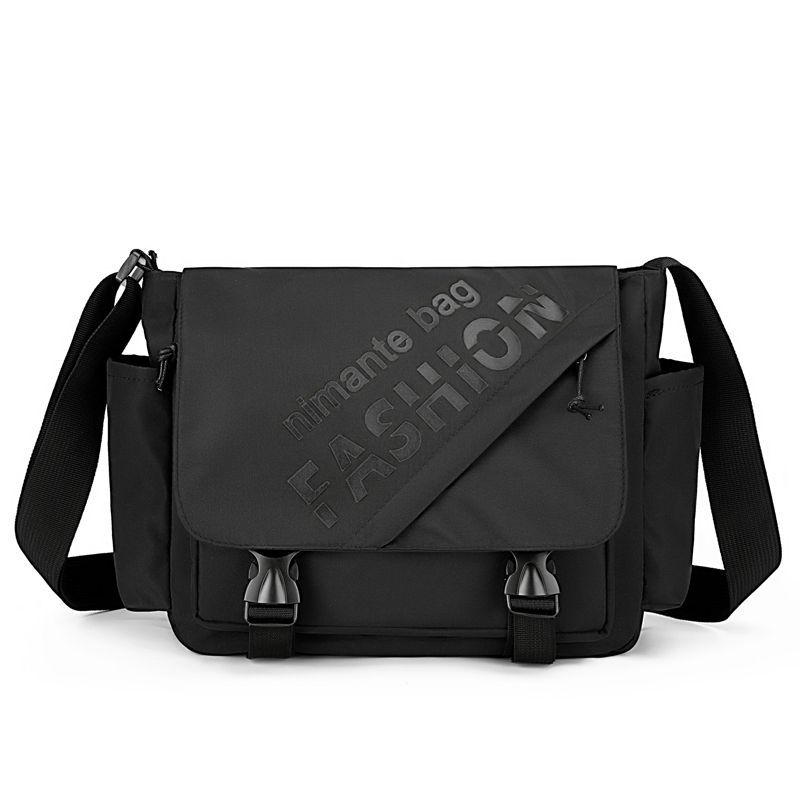 [Messenger Bag] กระเป๋า Messenger ความจุขนาดใหญ่ Street Wear Casual Messenger Bag Nylon Messenger Fu