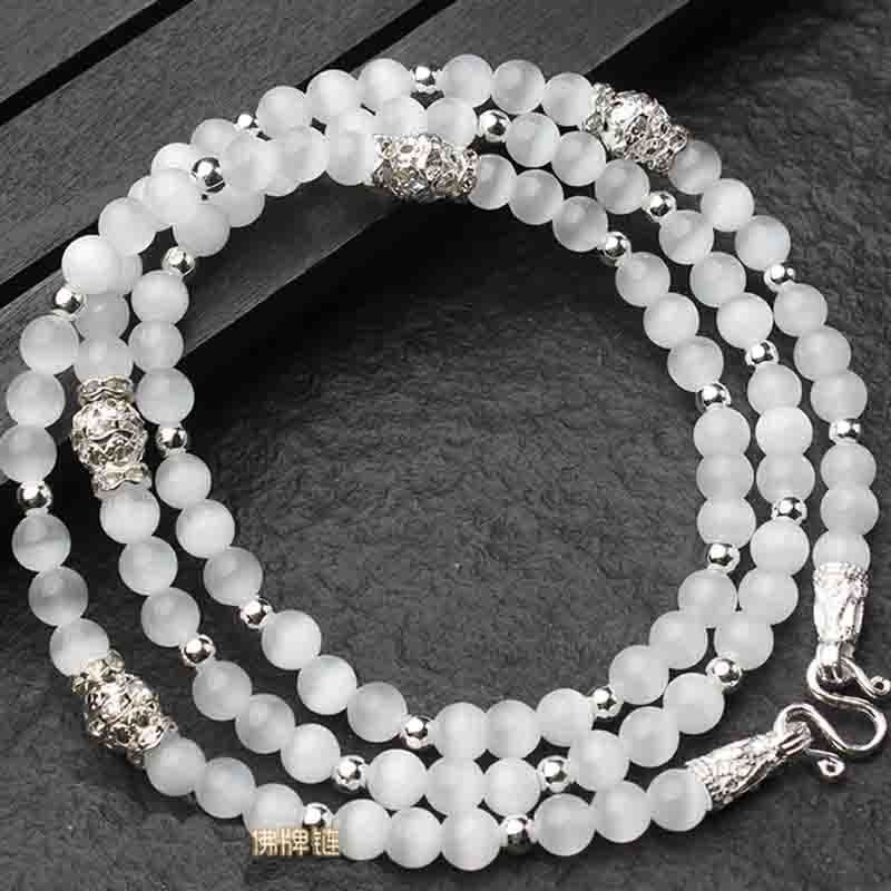 ใหม่ styleThai Buddha Amulet Chain ผีเสื้อสมเด็จ Four-Faced Master เฉพาะ Amulet CHAIN สีชมพูโอปอล Am