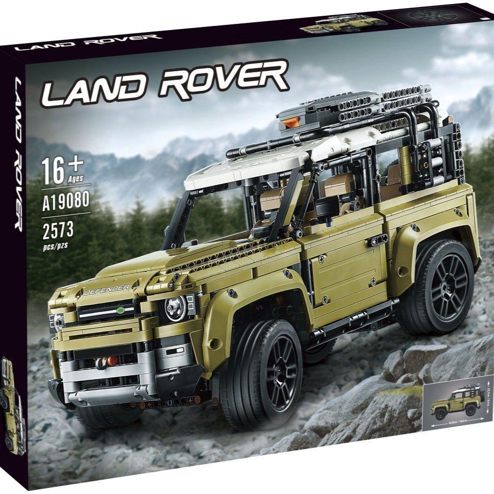 ชุดต่อประกอบบล็อกรถออฟโรดสไตล์เรนจ์โรเวอร์ (Defender) สเกลขนาดใหญ่ สำหรับผู้ใหญ่/เด็กผู้ชาย