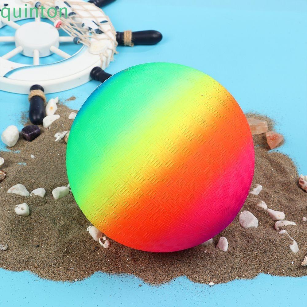 QUINTON Beach Rainbow Ball Water Game Balloon ของเล่นเด็กเด็ก Garden Game Inflatable Soccer Ball Bea