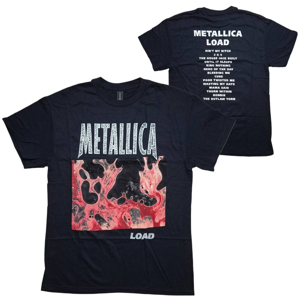 เสื้อวง METALLICA : LOAD TRACKLIST (BLACK) T-SHIRT ลิขสิทธิ์แท้ UK