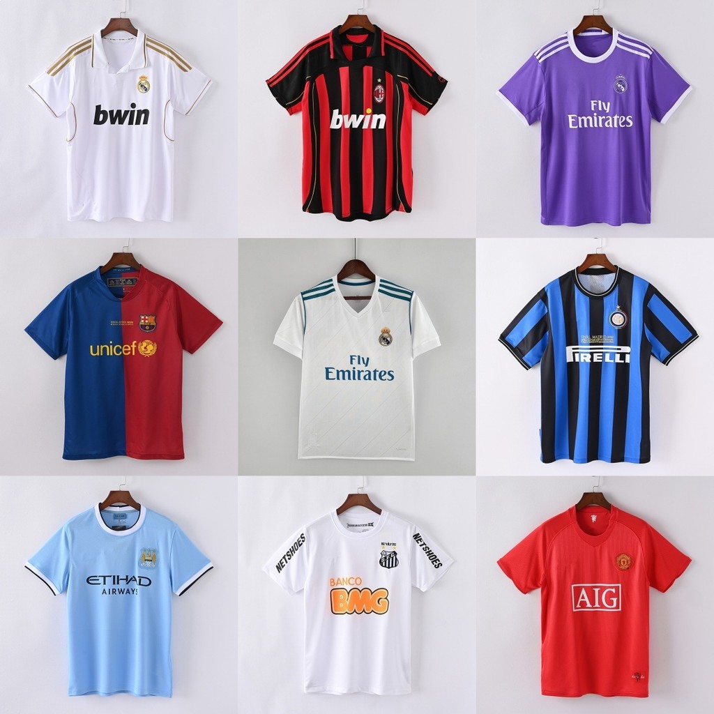สโมสรฟุตบอล ย้อนยุค เสื้อเจอร์ซีย์ พระราช มาดามอาเซนอลแมน ซิตี้ ลิเวอร์พูล ปารีส แมนเชสเตอร์ ยูไนเต็