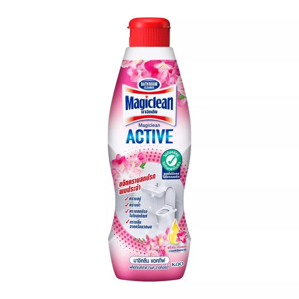 [สินค้าส่งด่วน] มาจิคลีน น้ำยาล้างห้องน้ำ แอคทีฟ สีชมพู 700 มล. MAGICLEAN BATHROOM ACTIVE PINK 700 ML.