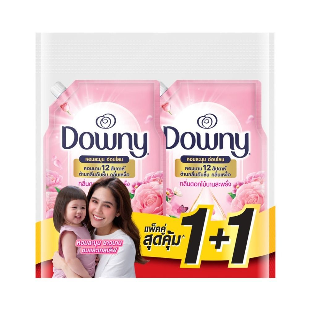 [สินค้าส่งด่วน] ดาวน์นี่ปรับผ้านุ่มดอกไม้บานสะพรั่ง 1ล. แพ็ค1+1 DOWNY SOFTENER BLISSFUL BLOSSOM 1L. P1+1