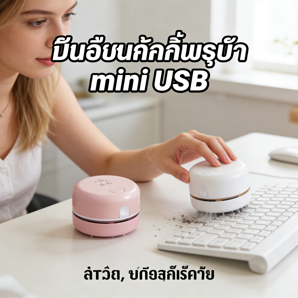 ยางลบ ฝุ่น นักเรียน รถยนต์ mini โต๊ะ ดูดฝุ่น ทำความสะอาด USB