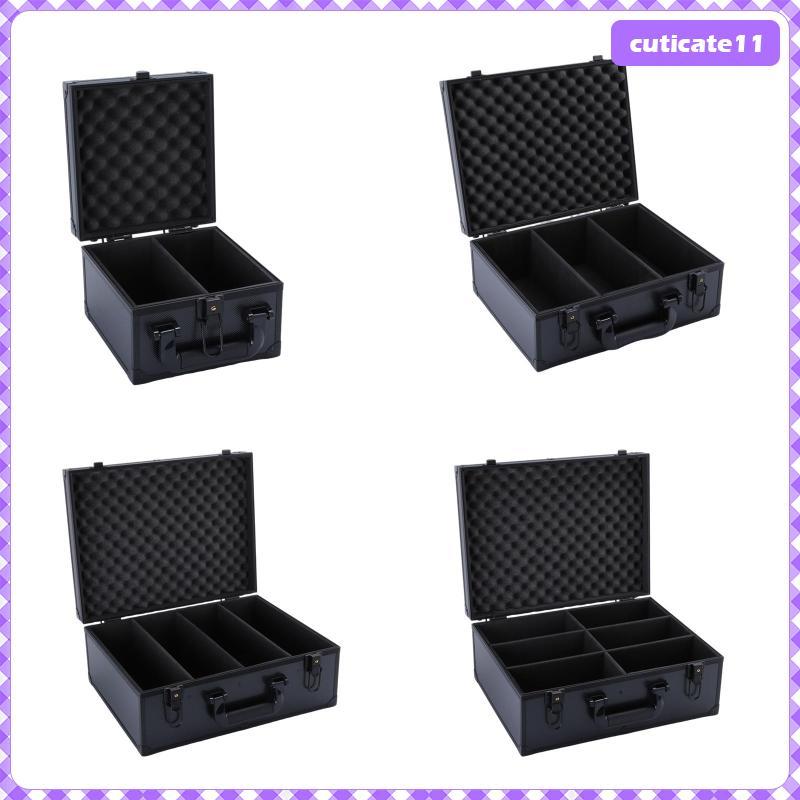 [Cuticate1] กล่องเก็บการ์ดพร้อมอลูมิเนียมเสริมปิดที่ปลอดภัยหลายช่องและการป้องกันโฟม EVA ที่เหมาะสม