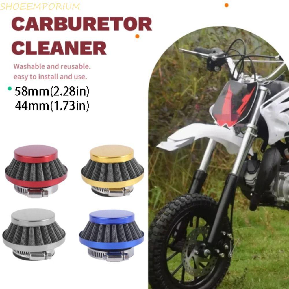 SHOEEMPORIUM Performance Air Filter, Intake Tube 44mm Motorcycle Air Filter, Mini Bike Parts 58mm Mo