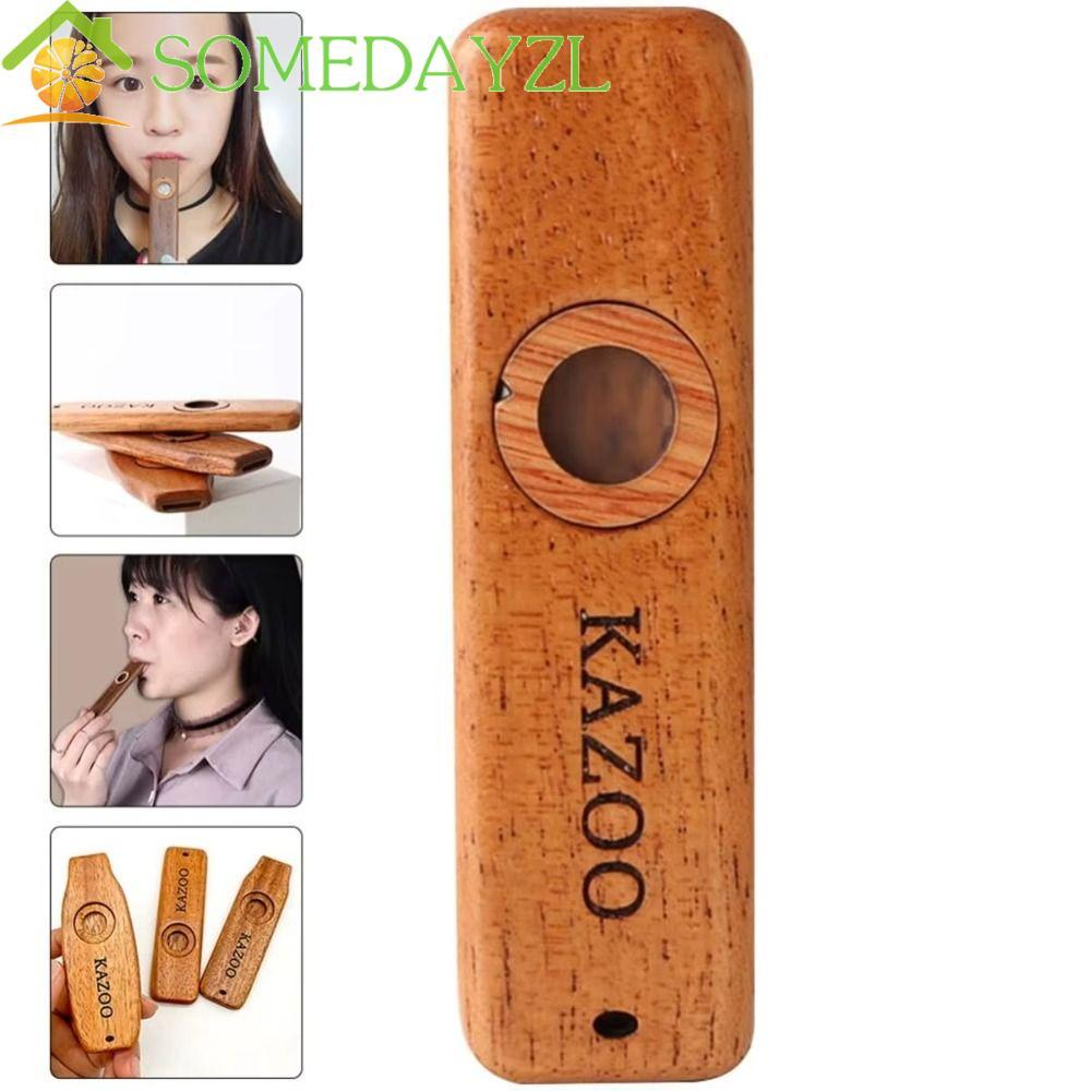SOMEDAYZL ไม้ Kazoo, ไม้พร้อมเชือกเส้นเล็กน้ําหนักเบารองรับ Kazoo, Professional Performce แบบพกพาทนท