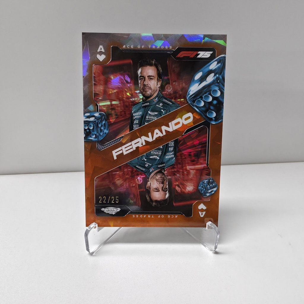 Topps Chrome F1 Ace of Trades Ace of Trades/25 Orange Fernando Alonso Ace of Trades Orange Fernando 