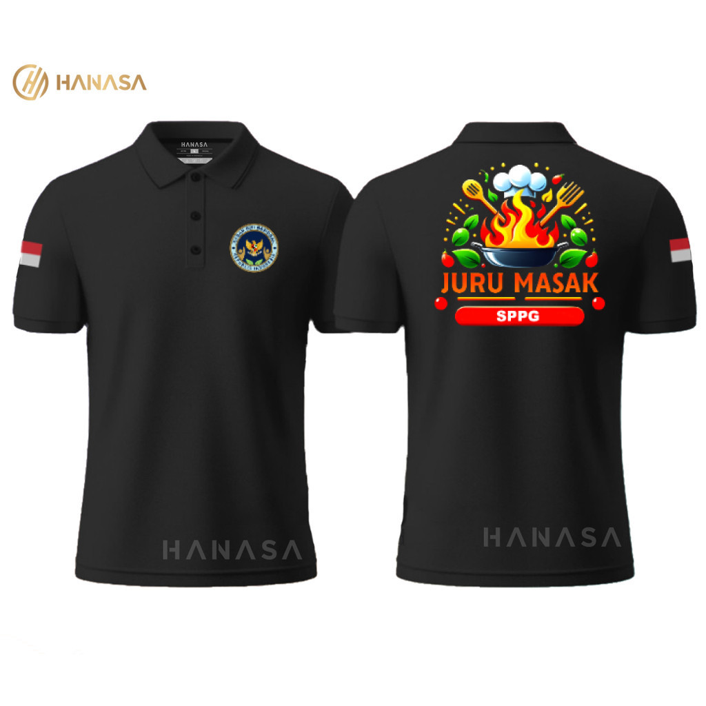 เสื้อโปโล HANASA DB COOKING BGN SPPG | เสื้อโปโลผู้ชายและผู้หญิง | เสื้อคอปก