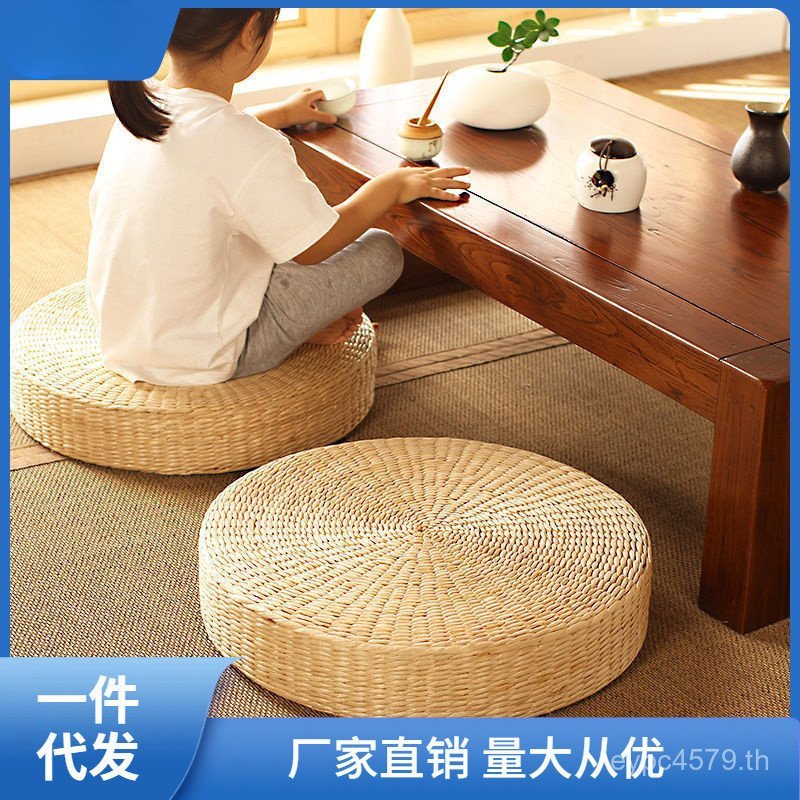 Pier นั่ง Futon Kneeling นั่ง Cornna รอบ Futon Ground ฟางเบาะสมาธิ Tatami ทอผ้าหนังสไตล์ญี่ปุ่น FJUA