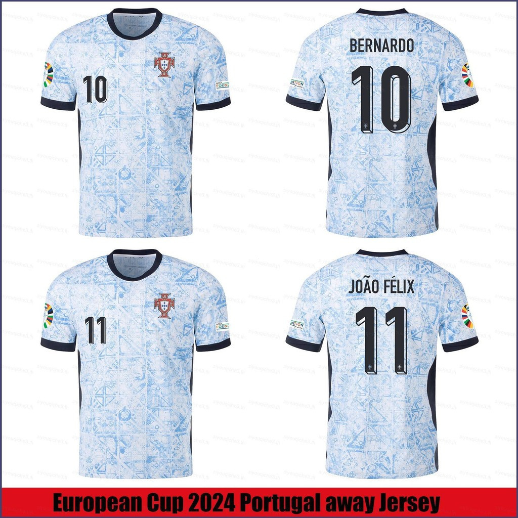 SY3 ถ้วยยุโรป 2026 โปรตุเกส Bernardo Joao Felix away Jersey ฟุตบอลเสื้อยืดเด็กผู้ใหญ่ Plus ขนาด YS3