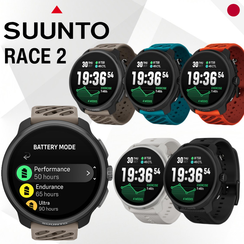 Suunto Race 2 Sports Watch - AMOLED Display Dual-Band GPS & Offline Maps High-Performance GPS Watch