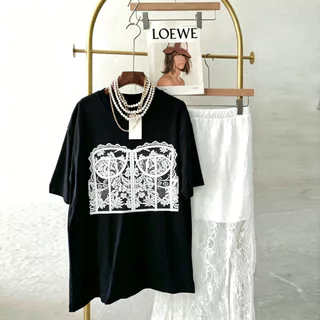 🚚【จัดส่งจากประเทศไทย】เสื้อยืดแฟชั่นสตรี โอเวอร์ไซส์ พิมพ์ลายบิกินี่ แฟชั่นเกาหลี เซ็กซี่ ชิค สาวอกอึ๋ม
