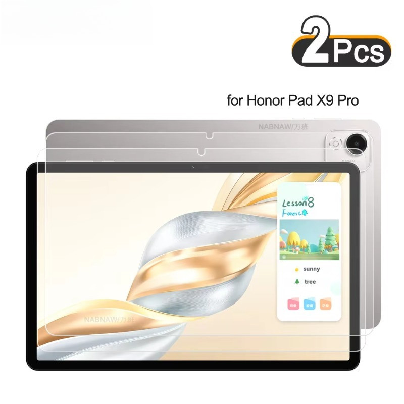 1-2 ชิ้นป้องกันหน้าจอแก้วสําหรับ Honor Pad X10 X9 11.5 X9a Pro แท็บเล็ต Anti Blue Light กระจกนิรภัยป้องกันฟิล์มสําหรับ Honor Pad X8 X8b X8a Pro Lite X7 8.7 X6 HD Clear ฟิล์ม