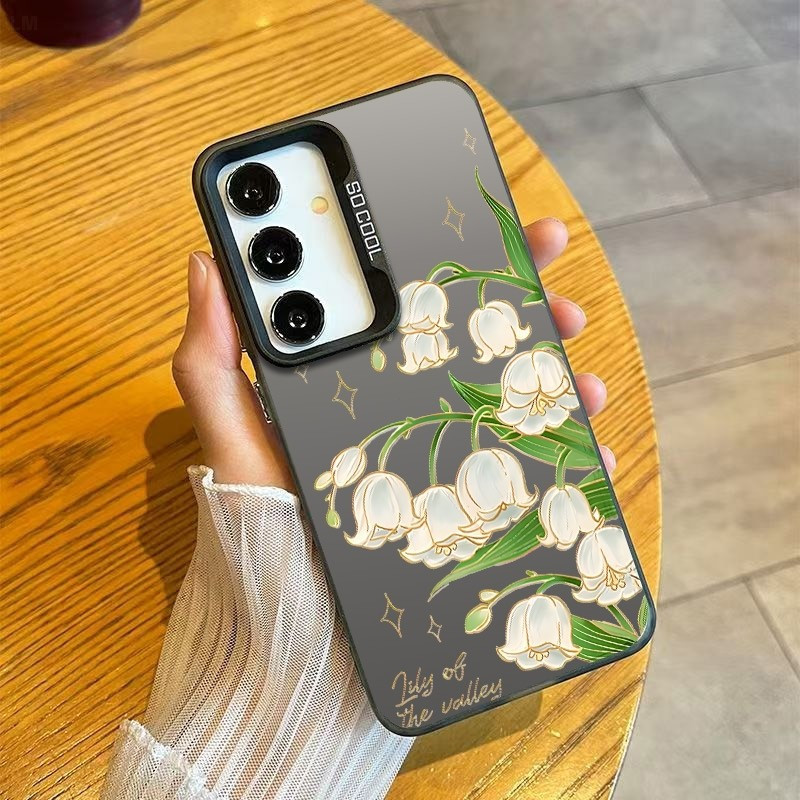 สวย Lily of the Valley เคสโทรศัพท์อินเทรนด์ High-End ใช้งานร่วมกับ Samsung A06/A14/S22/S23FE/S24ULTR