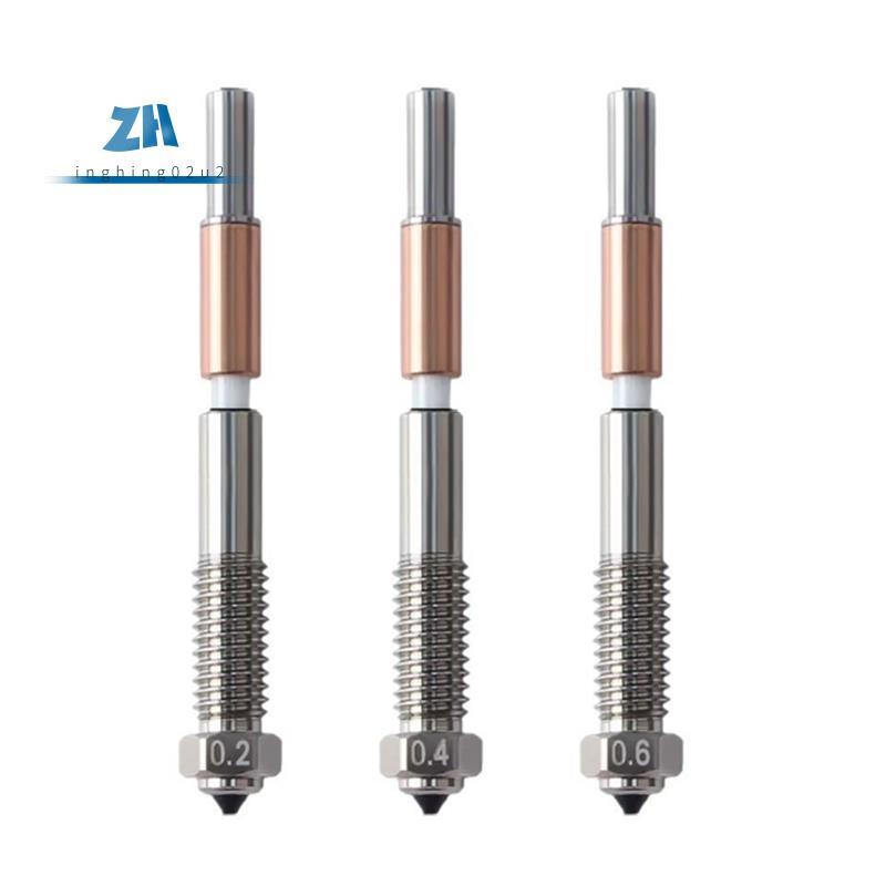 Bimetal หัวฉีด 0.2/0.4/0.6 มม.,Nozzle สําหรับ QIDI Q2 Q2c 3D เครื่องพิมพ์, สําหรับ PLA, PETG, ABS, A