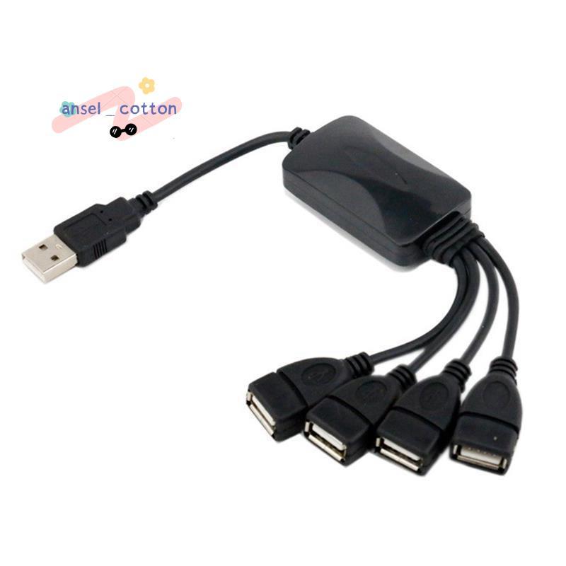 1 ชายถึง 4 หญิง USB HUB Splitter ขยายสาย Hub USB คอมพิวเตอร์แยก