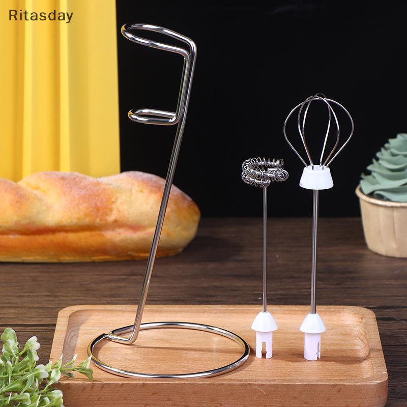Ritasday เครื่องปั่นกาแฟ Eggbeater ผู้ถือครัว Frother นม รูปที่ 7