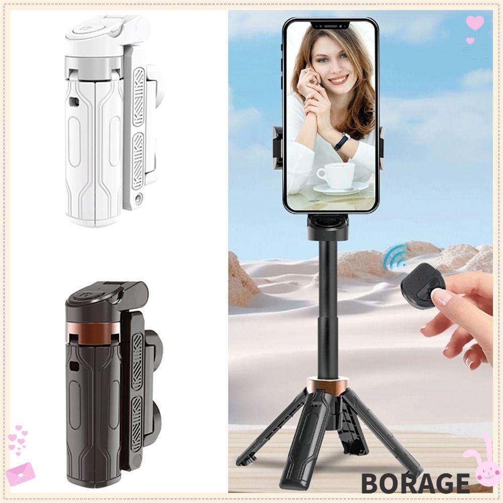 โบราก ขาตั้งกล้องโทรศัพท์มือถือ,ไม้เซลฟี่หมุนได้ 360 องศาสากล,บลูทูธแบบพกพาแบบปรับขนาดได้แบน Quadripod การท่องเที่ยว