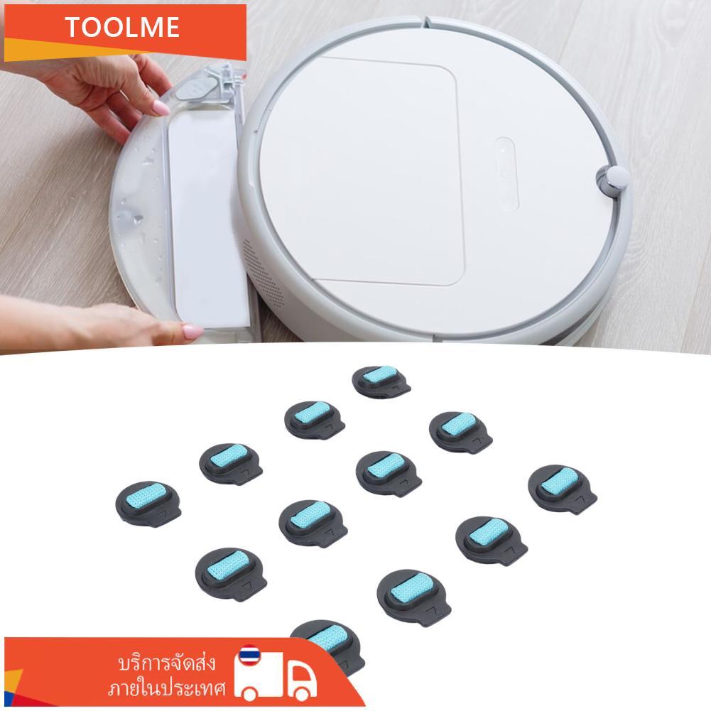 หุ่นยนต์ทำความสะอาด Mop Pad Fit Fit ล้างทำความสะอาดได้ไมโครไฟเบอร์ 12 ชิ้นสูญญากาศสำหรับ Home Hotel 