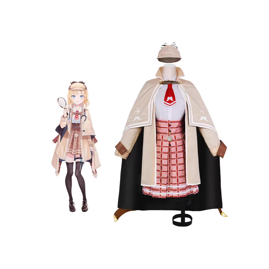 Amelia Watson vtuber Hololive virtual idol cosplay costume anime costume
