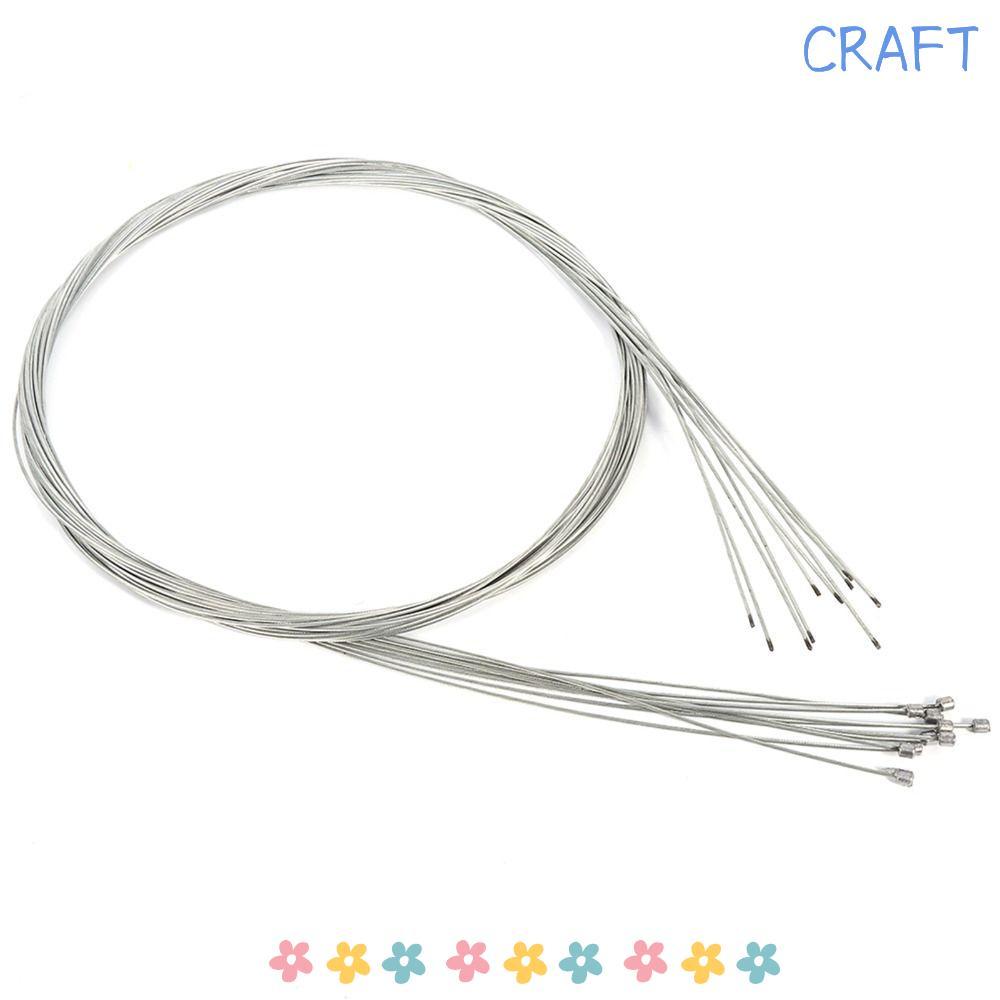 ชุดสาย Shifter สำหรับจักรยานเสือหมอบ ประกอบด้วย 10 ชิ้น ความยาว 2 เมตร ทำจากสังกะสีชุบเงิน มีคุณภาพสูงและทนทาน