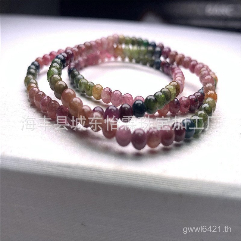 W ผู้หญิงสี String บราซิล Candy สร้อยข้อมือผู้ผลิตสีซีล Rainbow Bi Multi-Circle เครื่องประดับหินธรรม